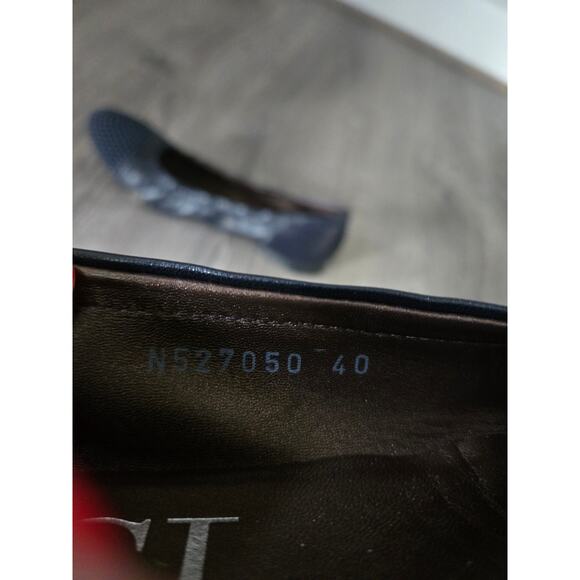 AGL Blakely Dark Navy Leather Studded Ballet Flats Size EU 40 - Picture 7 of 7